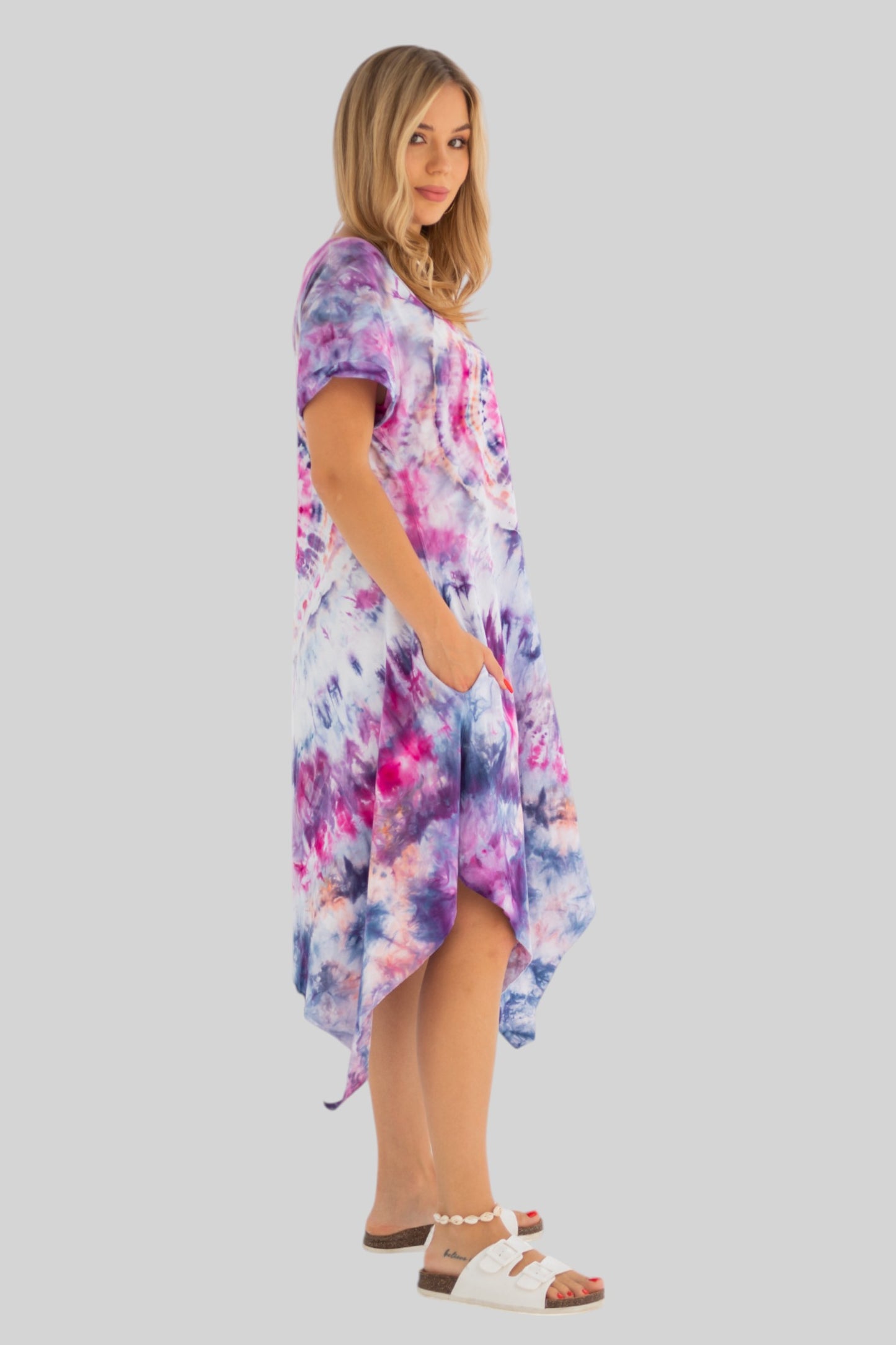 Short Ice Tie Dye Dress