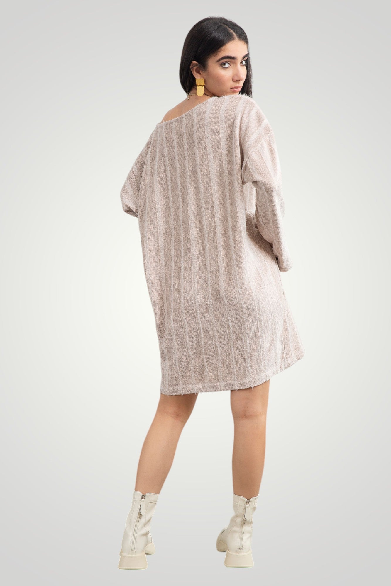 Beige Knit dress