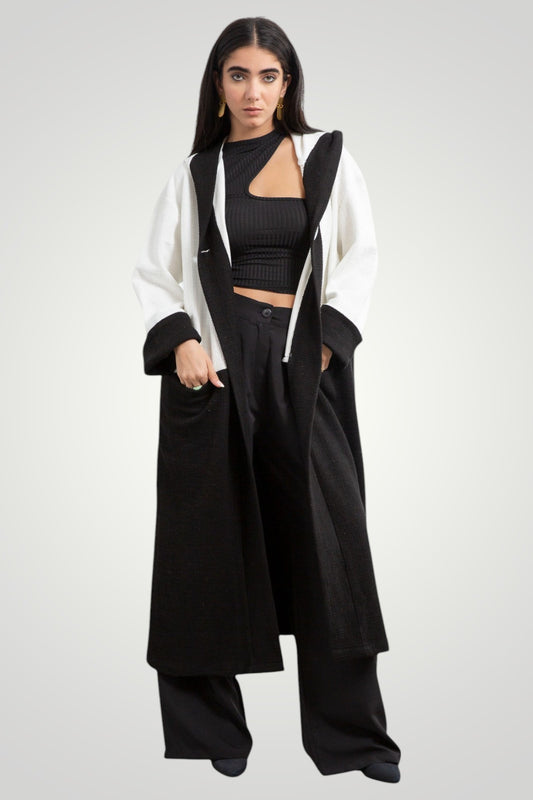 Black/White coat