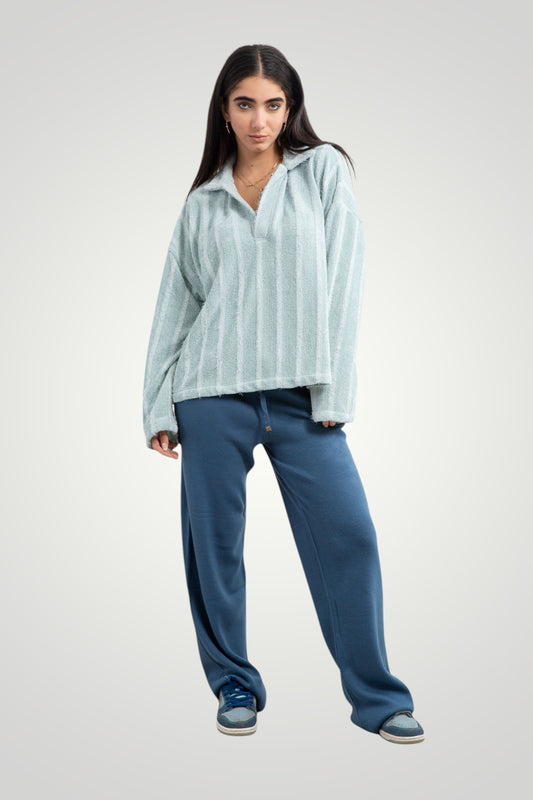 Mint knit pullover