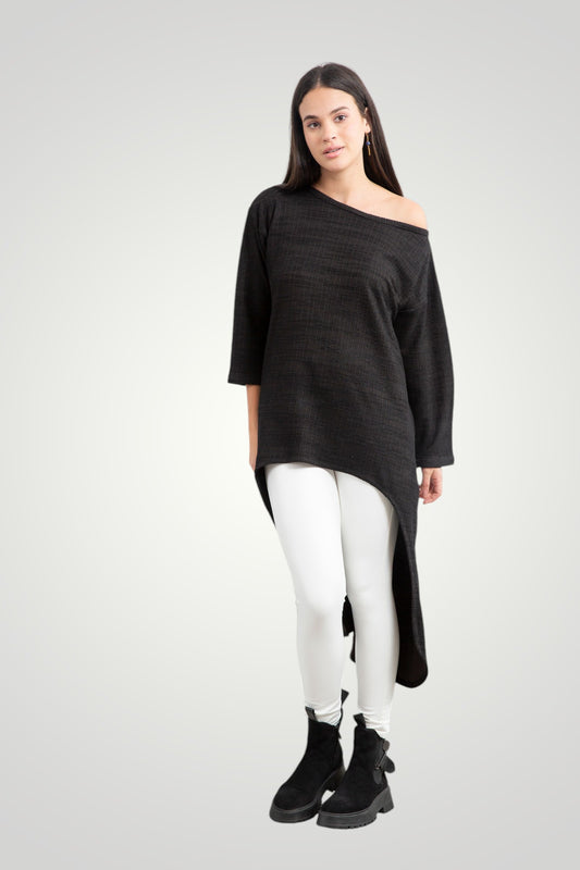 black high low top