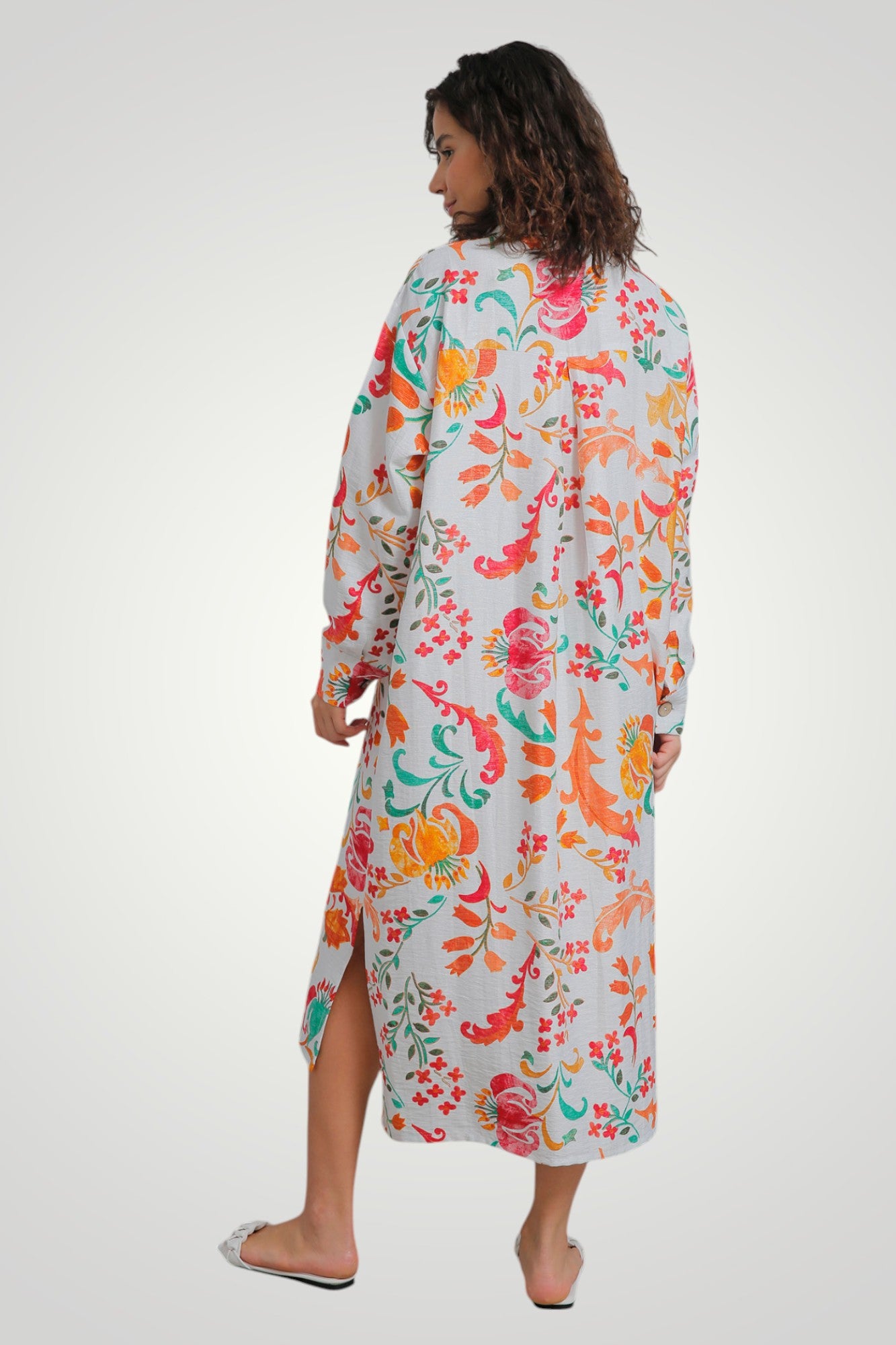 Flowered shirt/dress