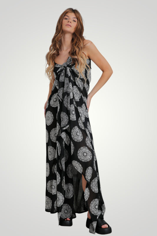 Embroidered beach coverup wrap