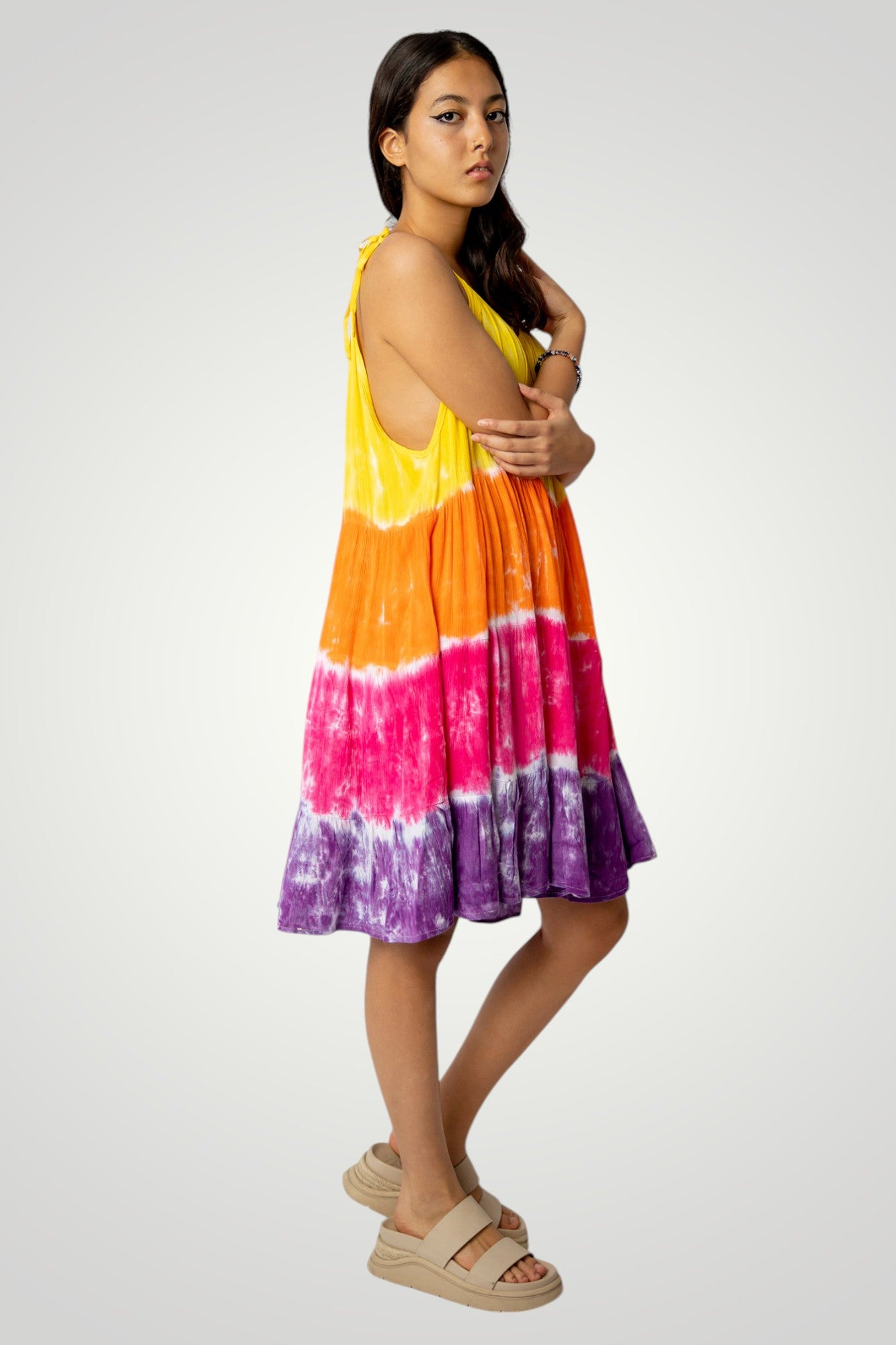 Short princess tie dye dress