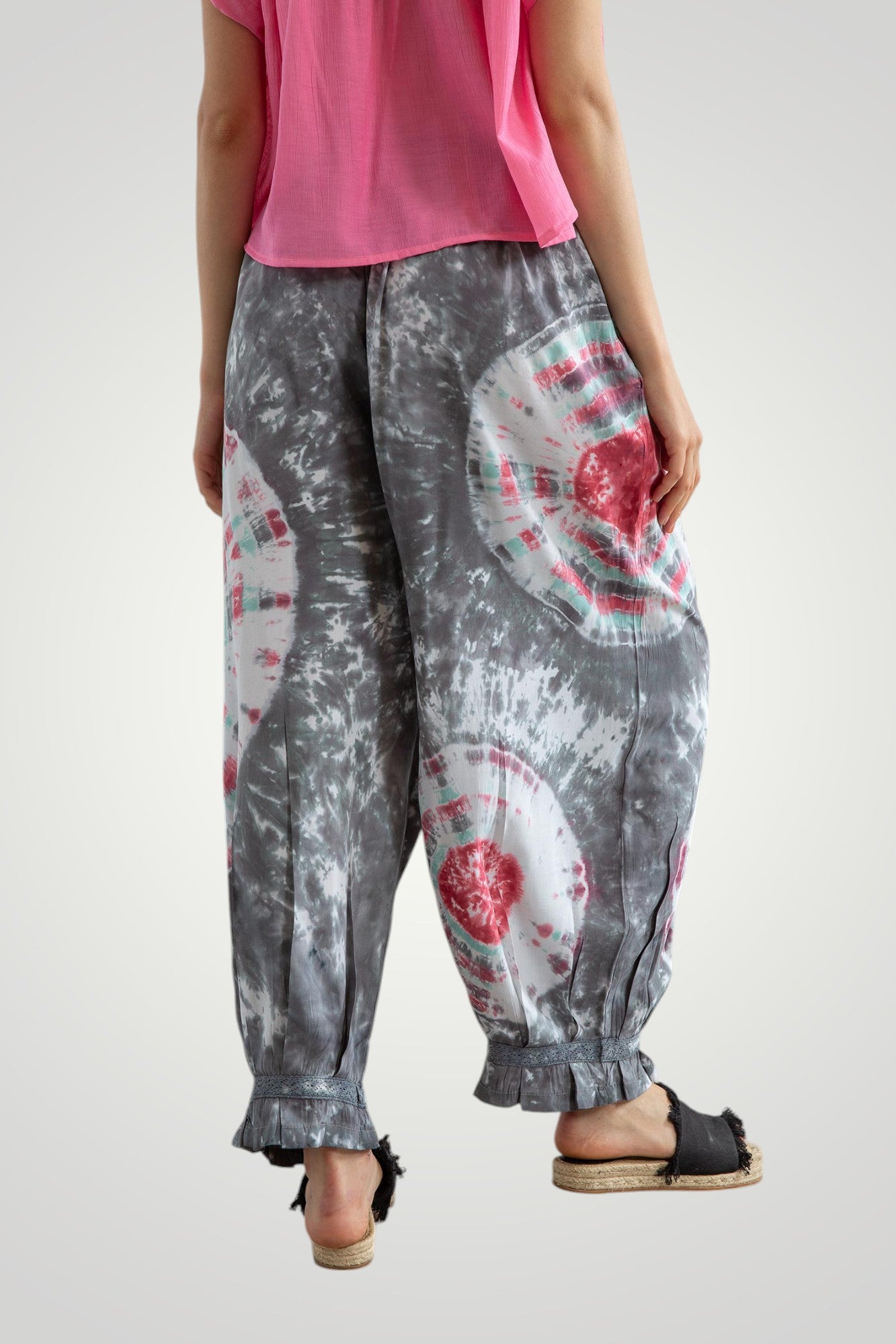Tie dye Aladdin pants
