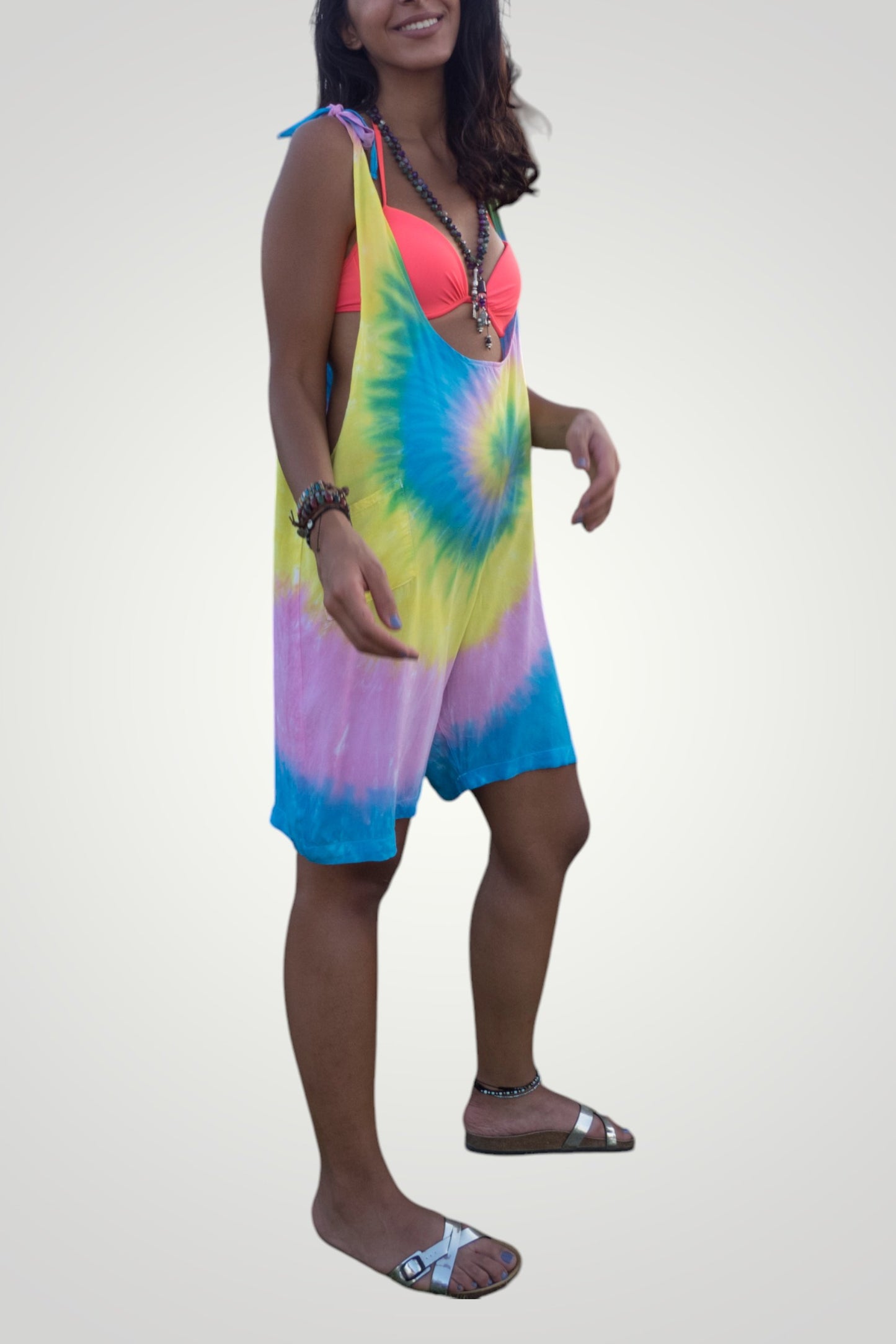 Tie Dye Beach Romper