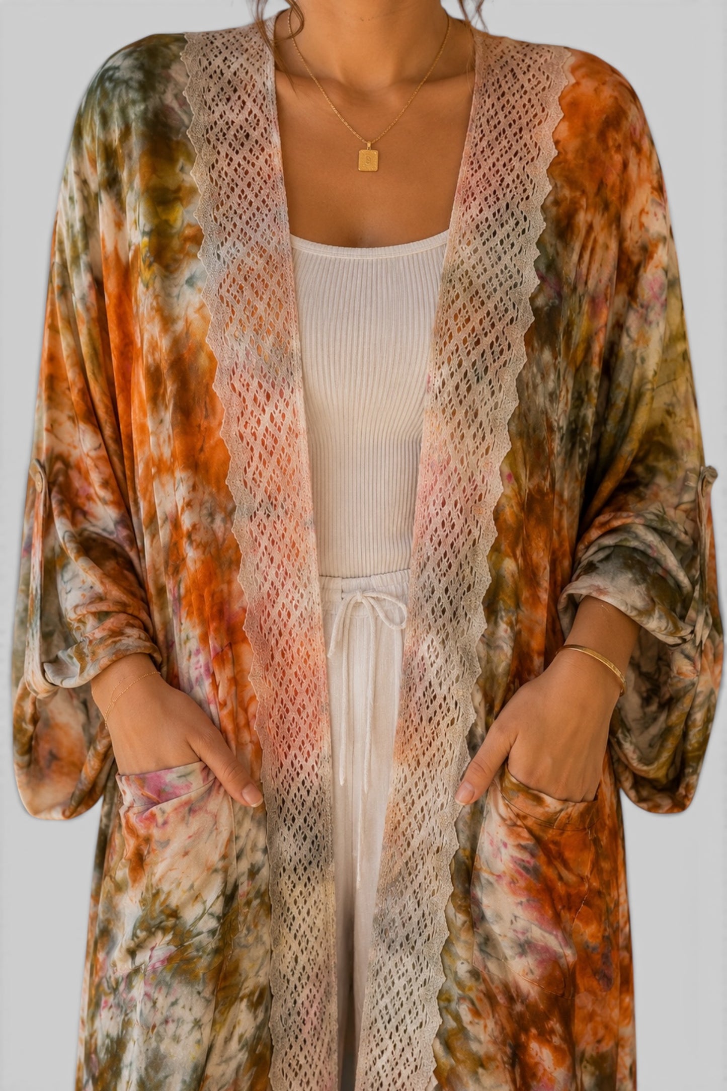 Golden Mirage Tie Dye Cardigan