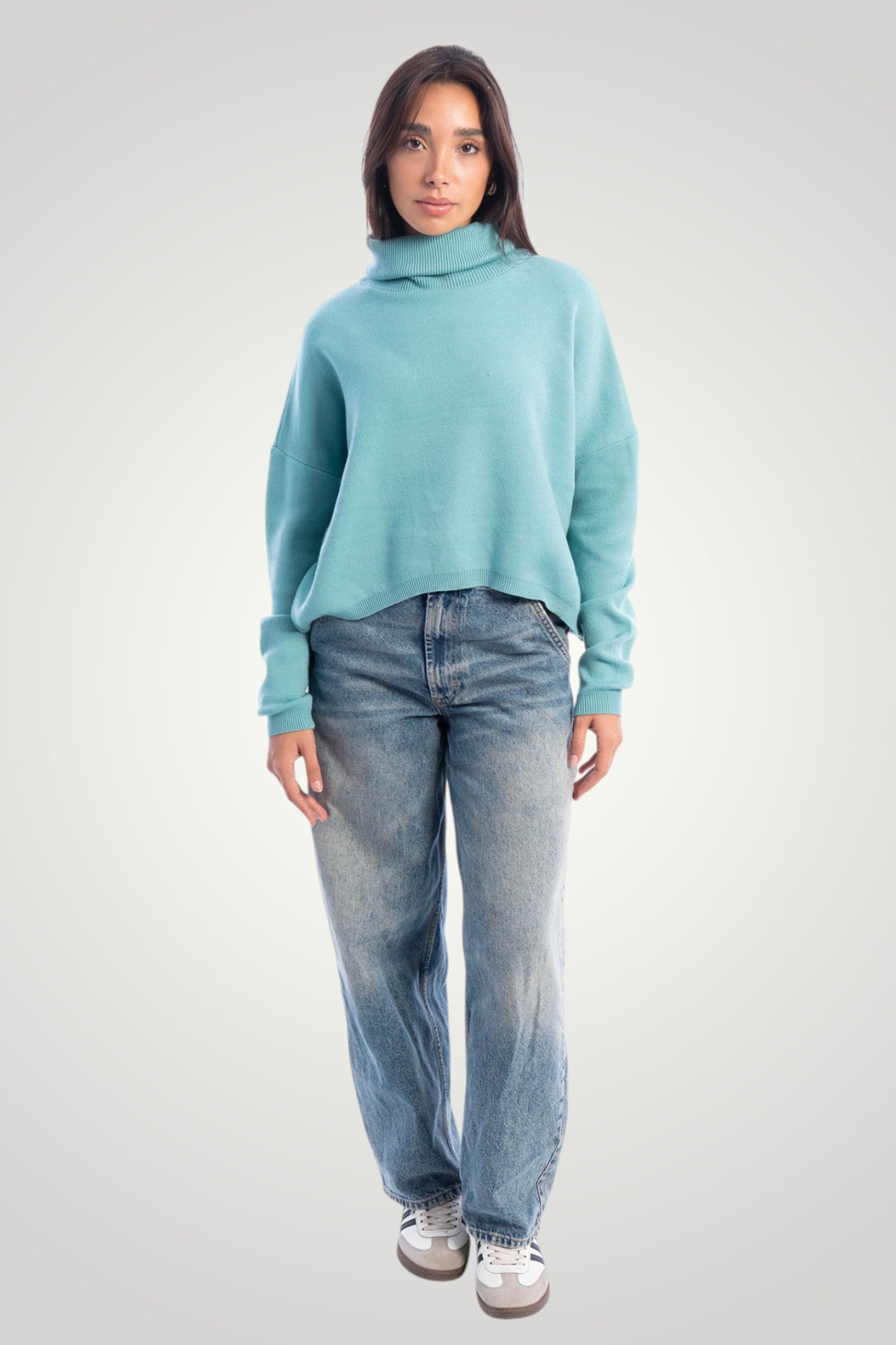 High Neck Knit Jumper