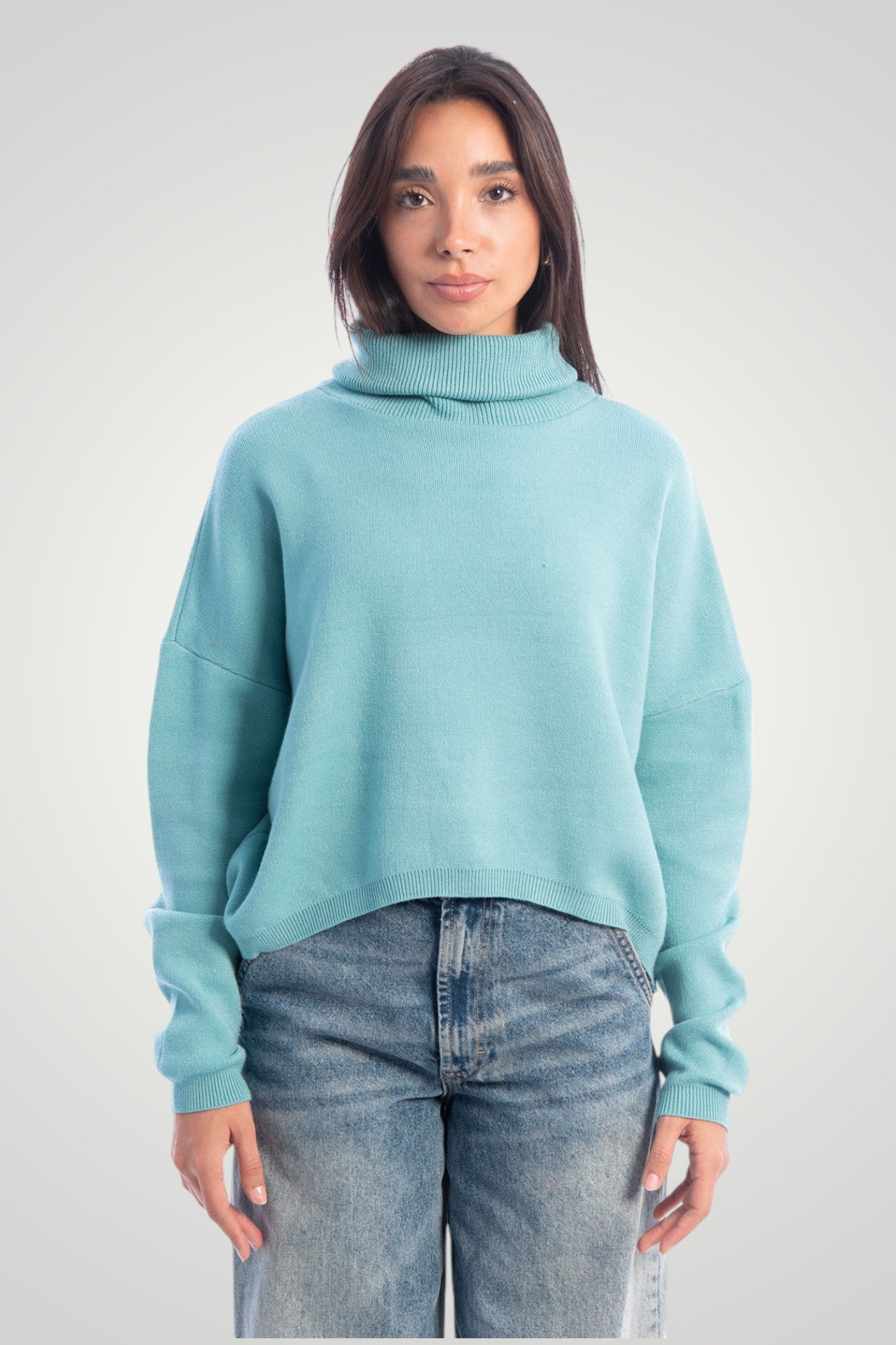 High Neck Knit Jumper