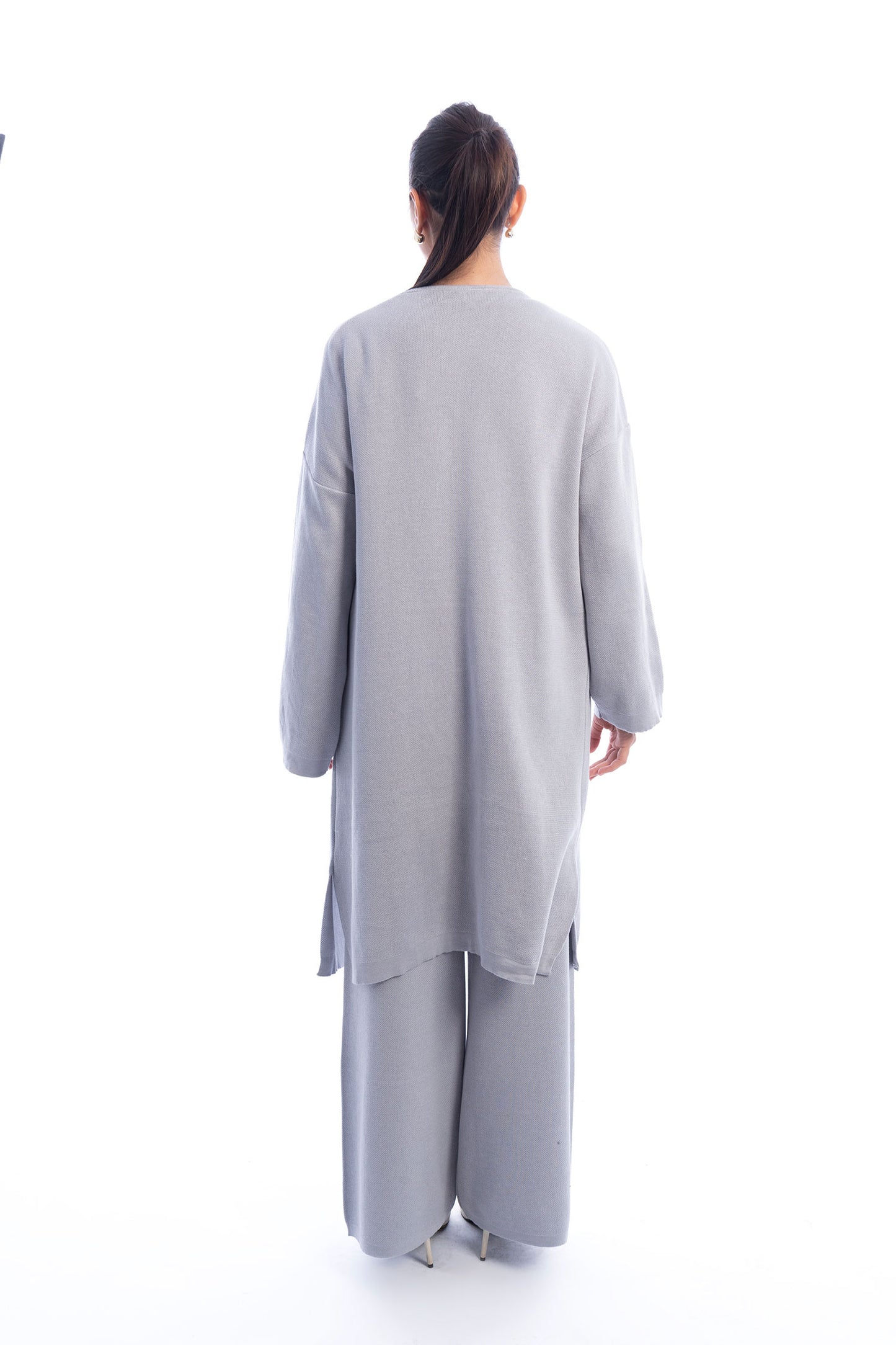 Grey Knit Cardigan
