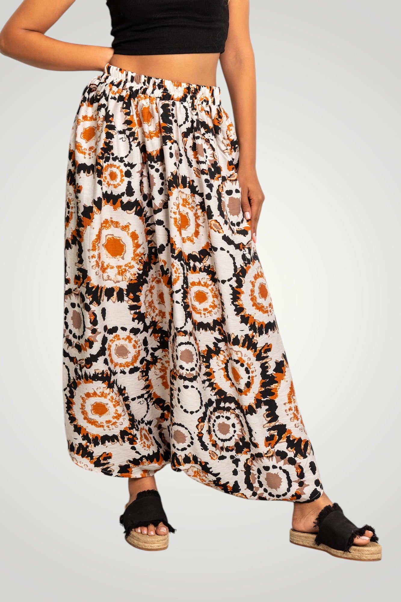 brown boho sherwal