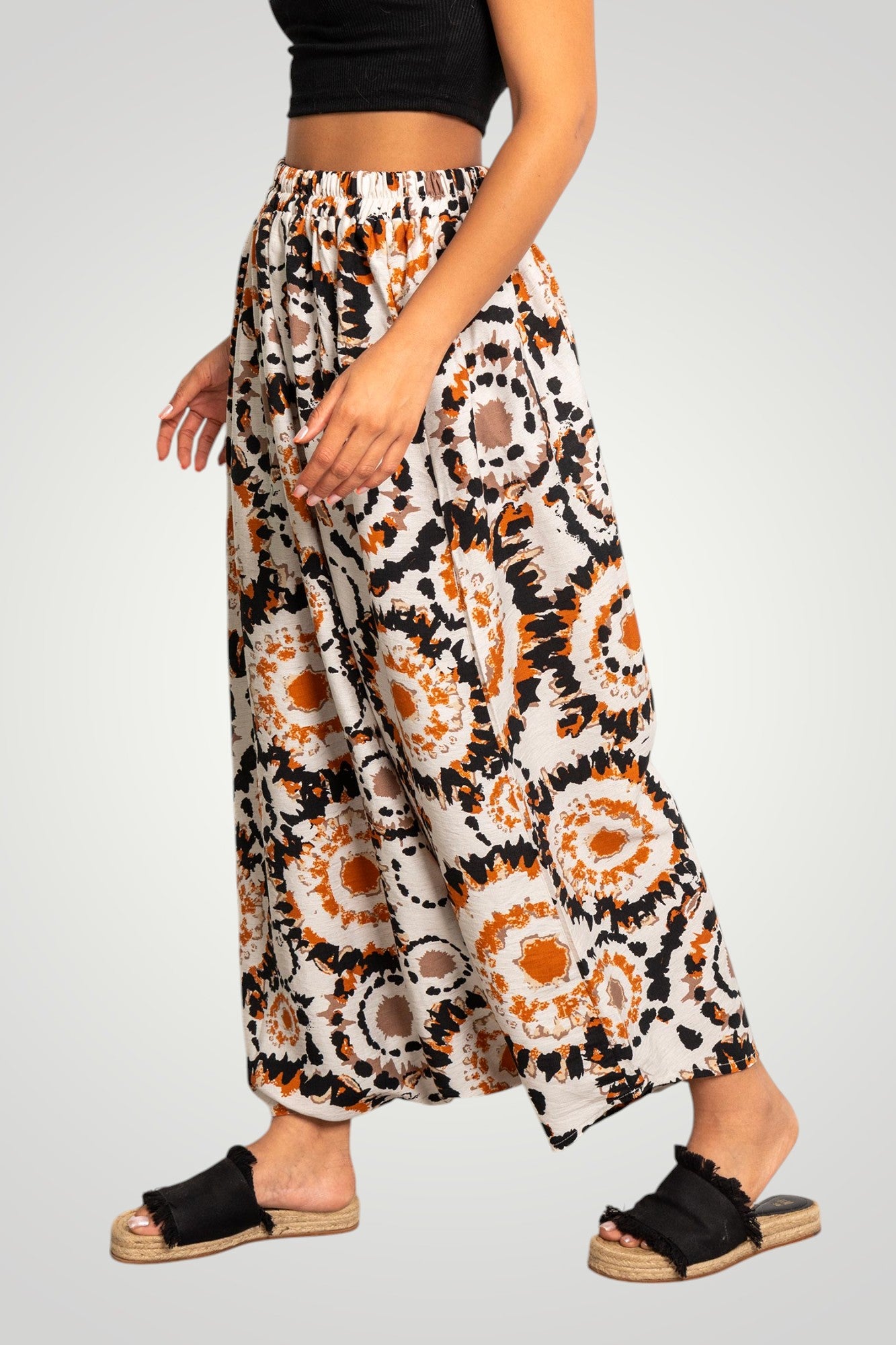 brown boho sherwal
