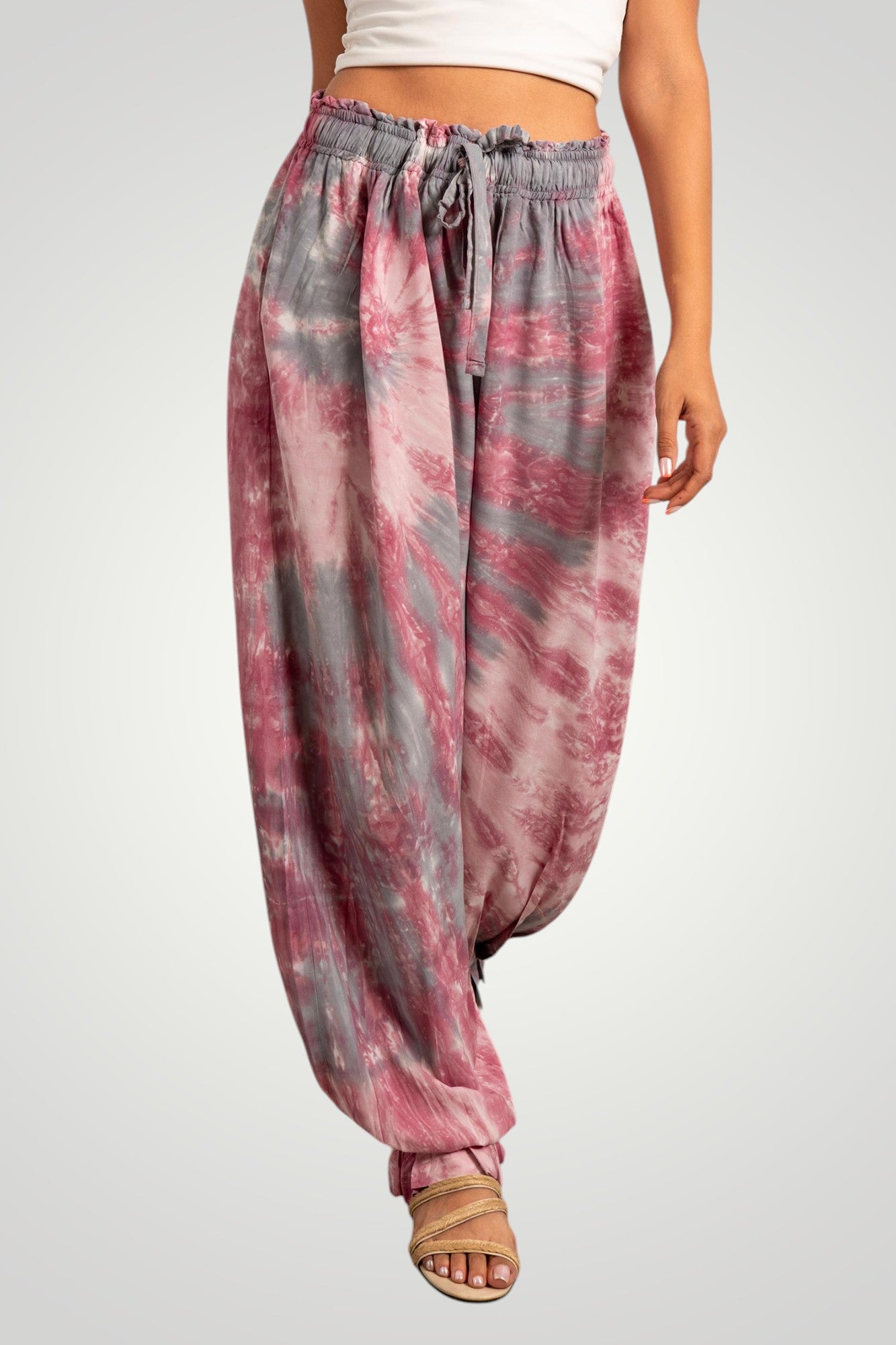 Tie dye Aladdin pants