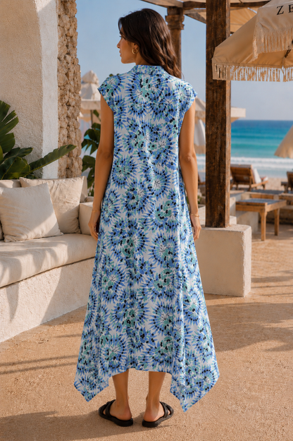 Flowered sleeveless dress