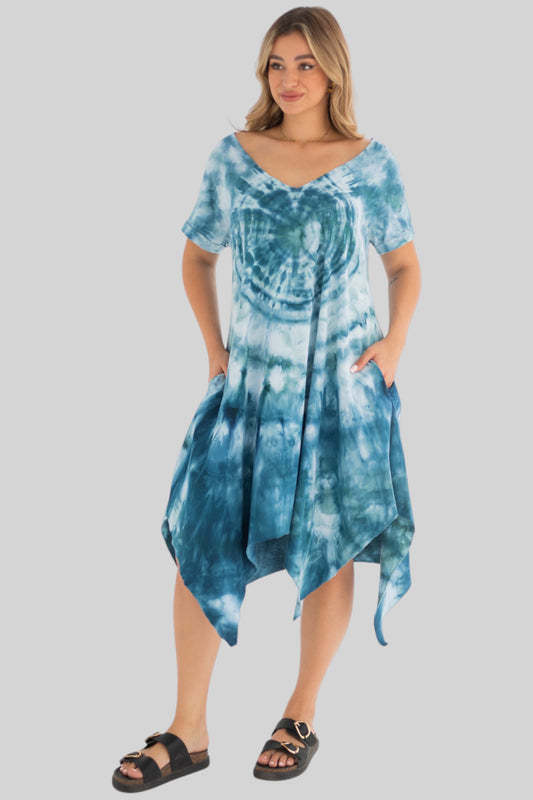 Short Ice Tie Dye Dress