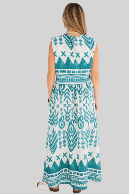 Geometric green skirt/dress