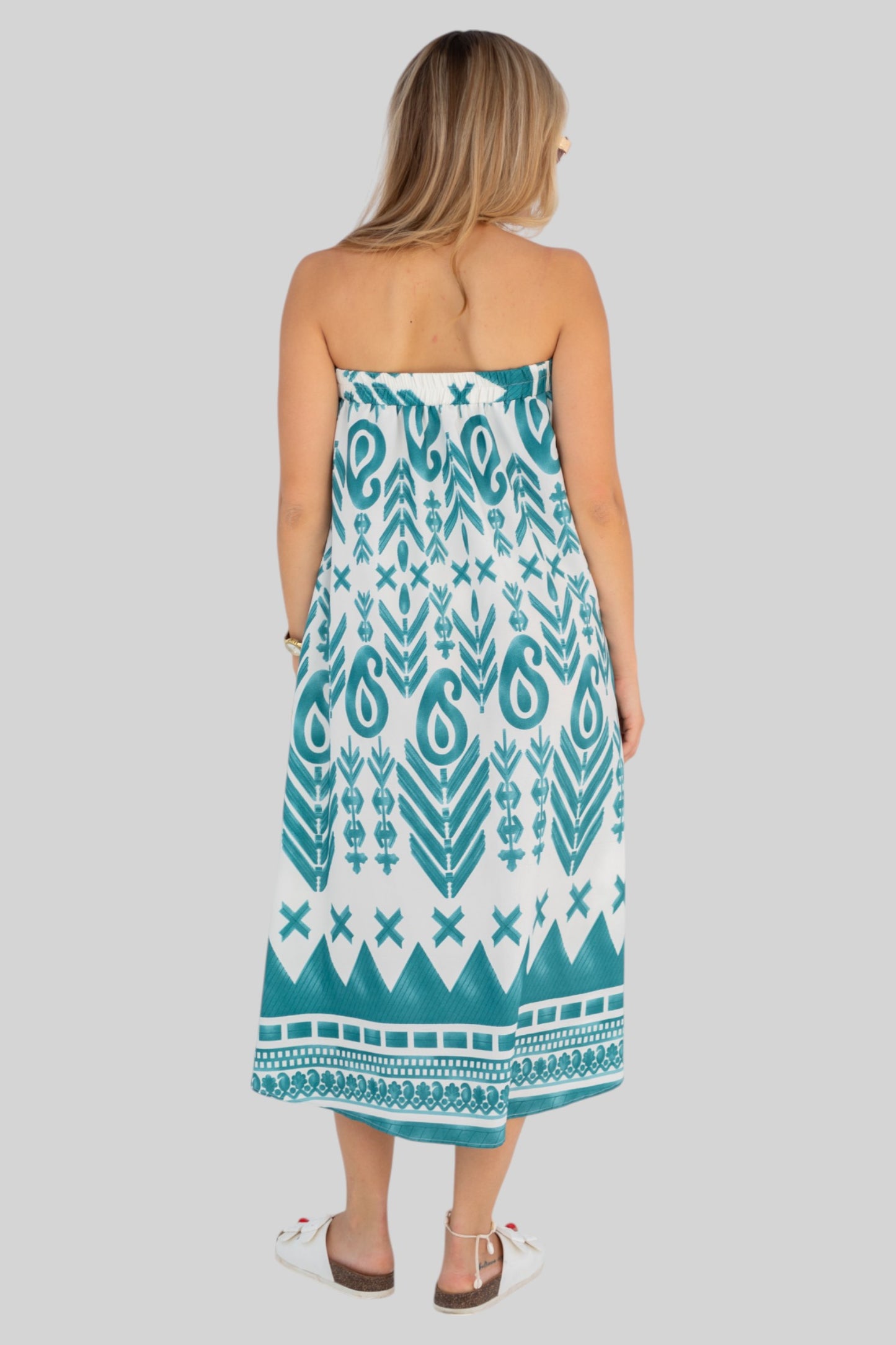 Geometric green skirt/dress
