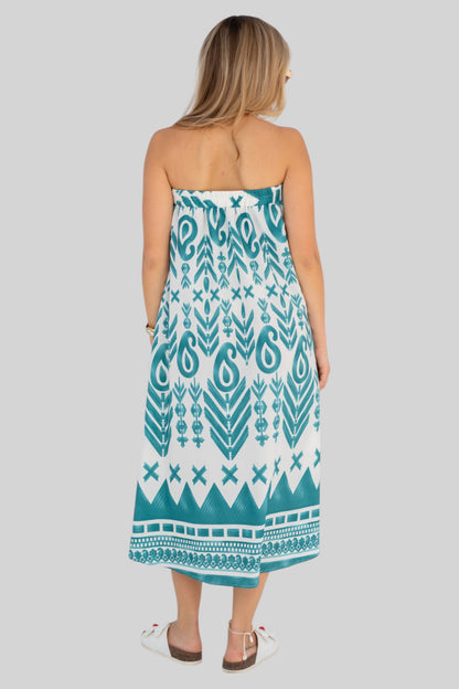Geometric green skirt/dress