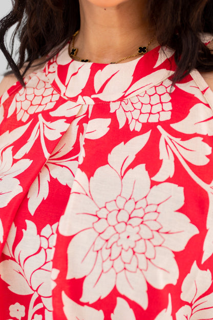 Flower halter dress