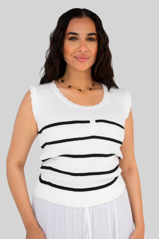 Striped Knit Top