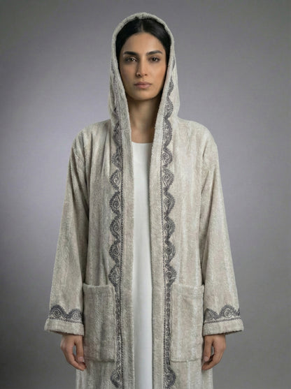 Grey Knit Short Cardigan