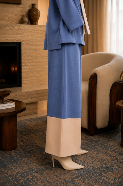 Blue/Beige Pants