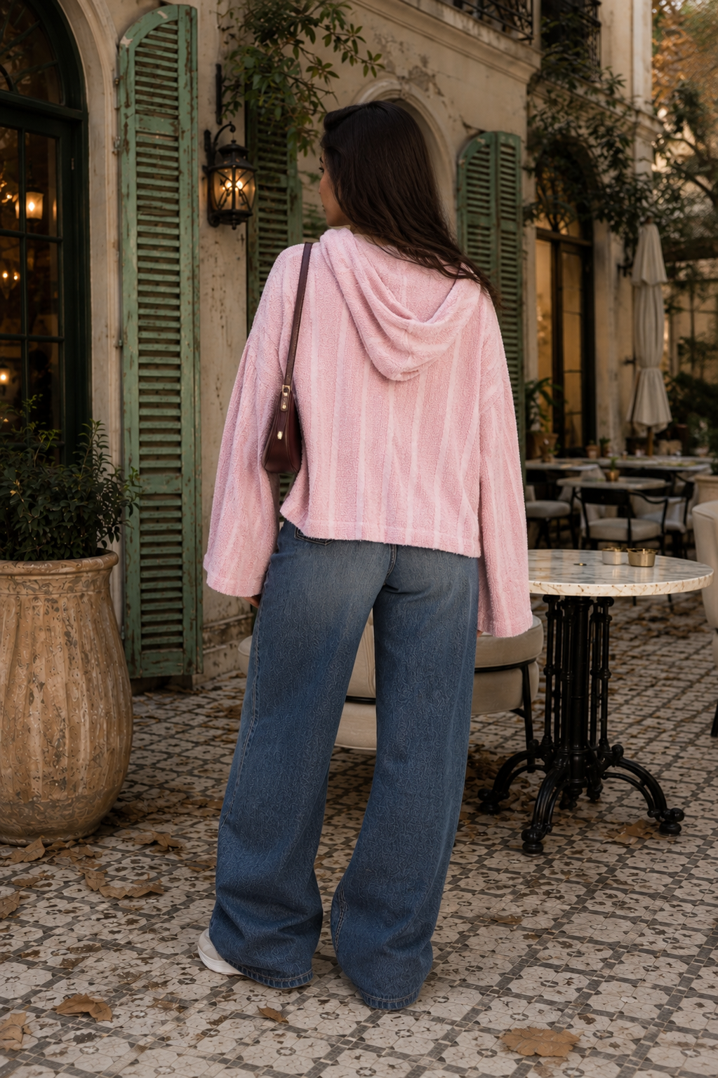 Fluffy Knit Hoody Pullover