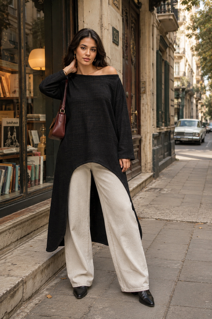 Edge High-Low Winter Pullover