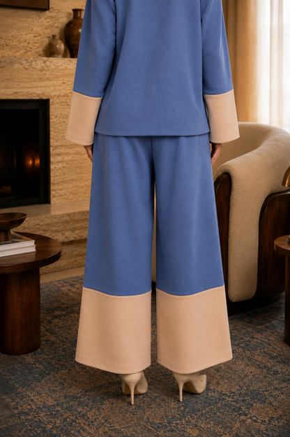 Blue/Beige Pants