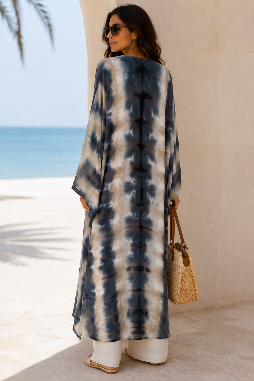 Navy Tie-Dye Kimono