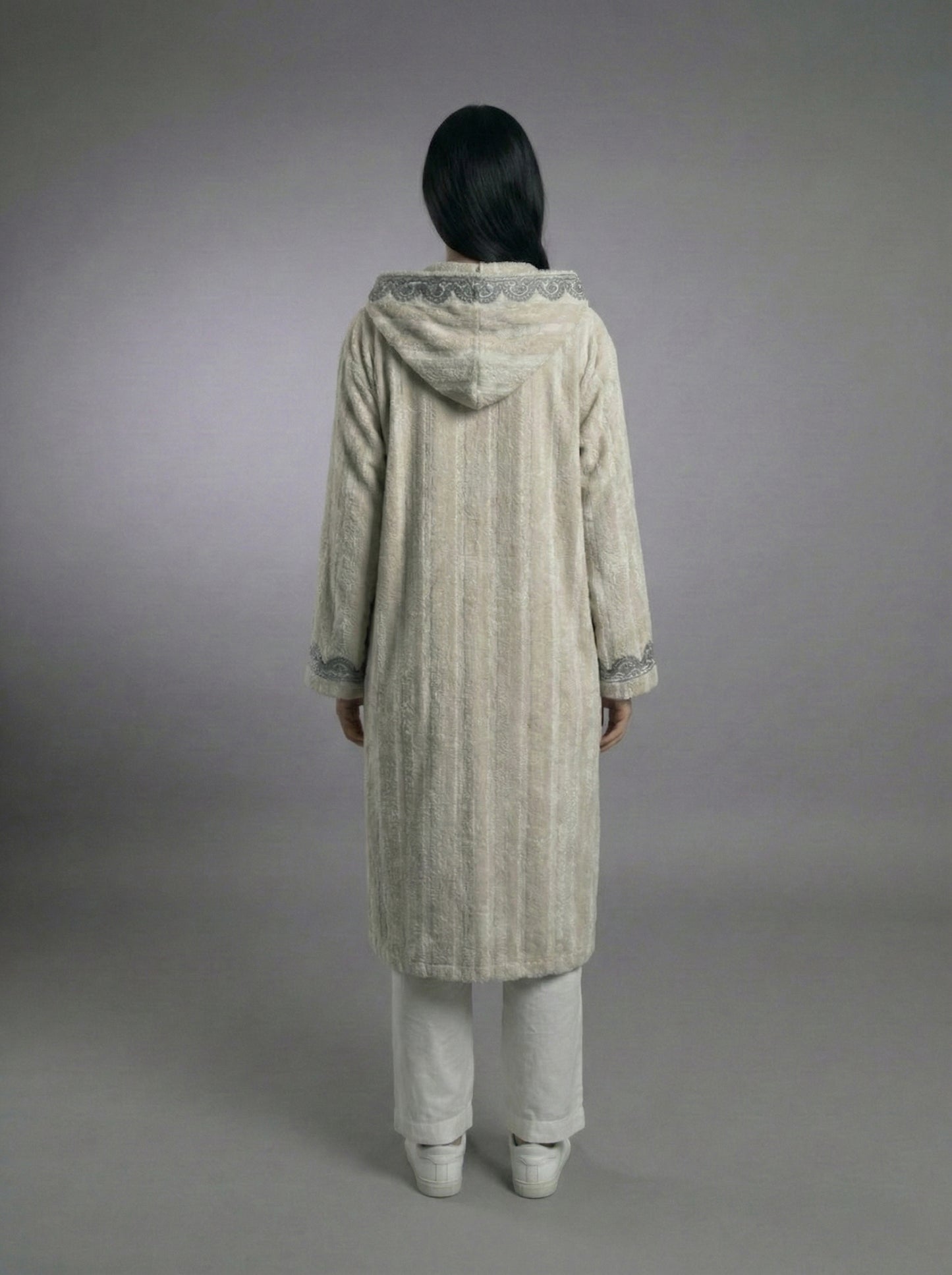 Grey Knit Short Cardigan