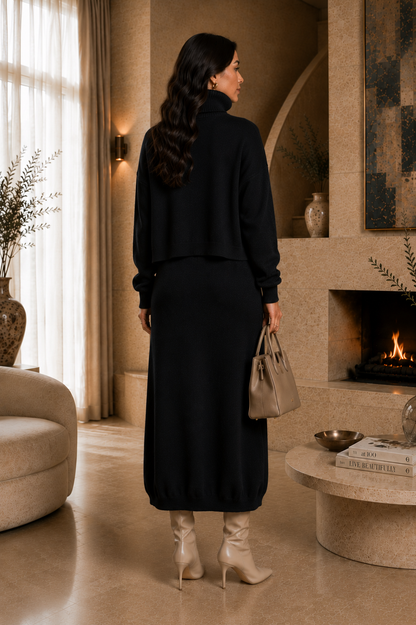 Winter Knit Dress Set