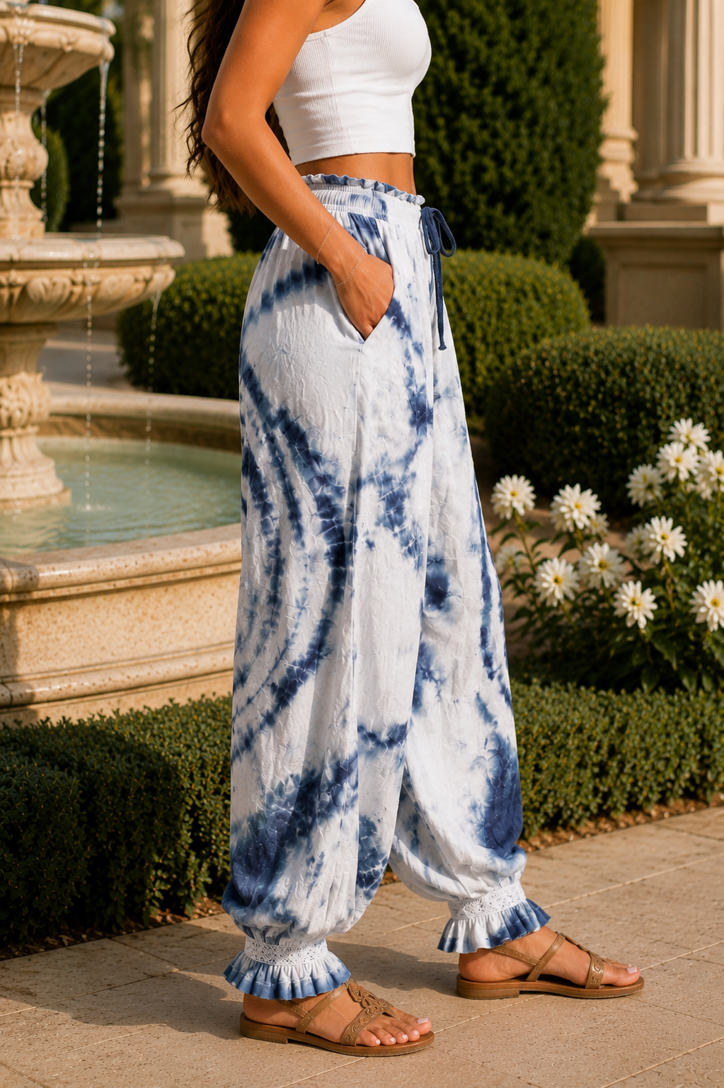 Ice Tie Dye Relaxed Pants