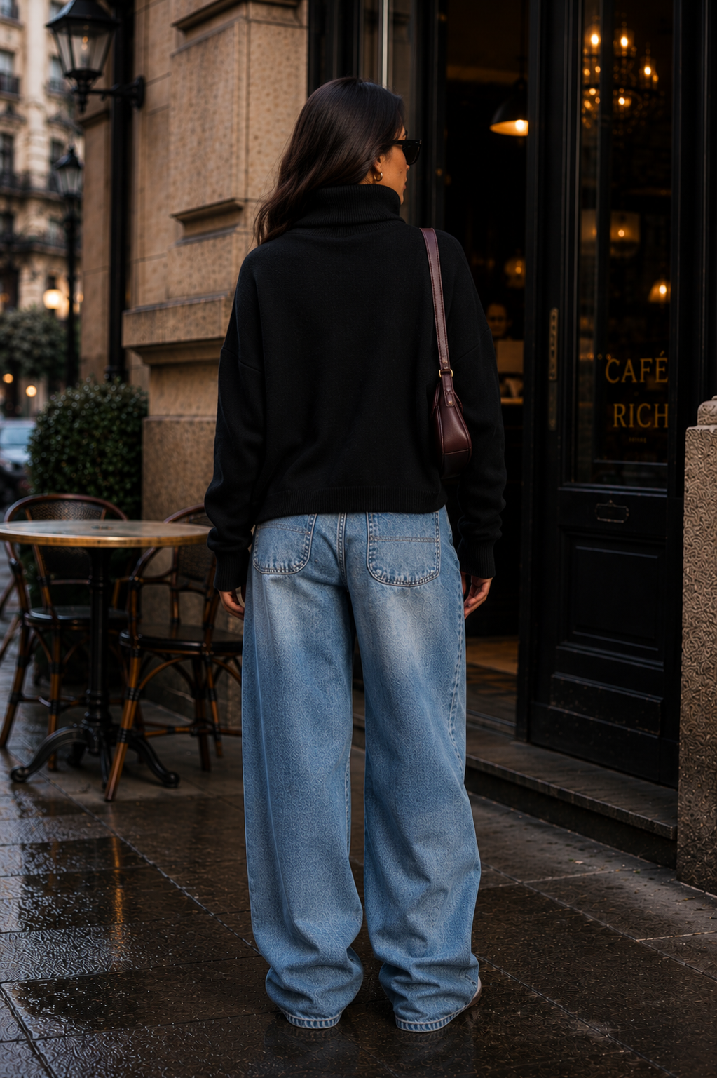 High Neck Knit Jumper