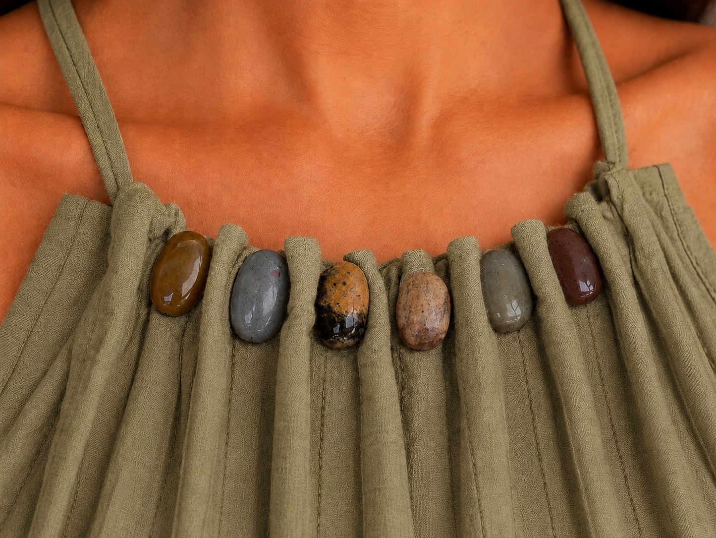 Olive Agate Glow Maxi Dress