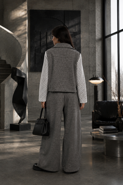 Grey Winter Net Set