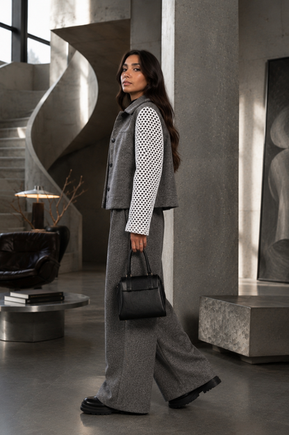 Grey Winter Net Set