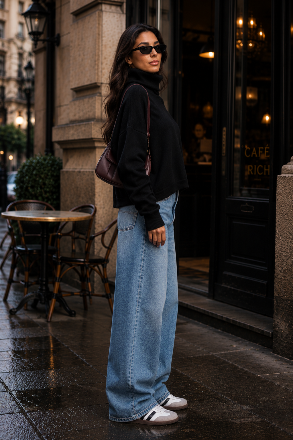 High Neck Knit Jumper
