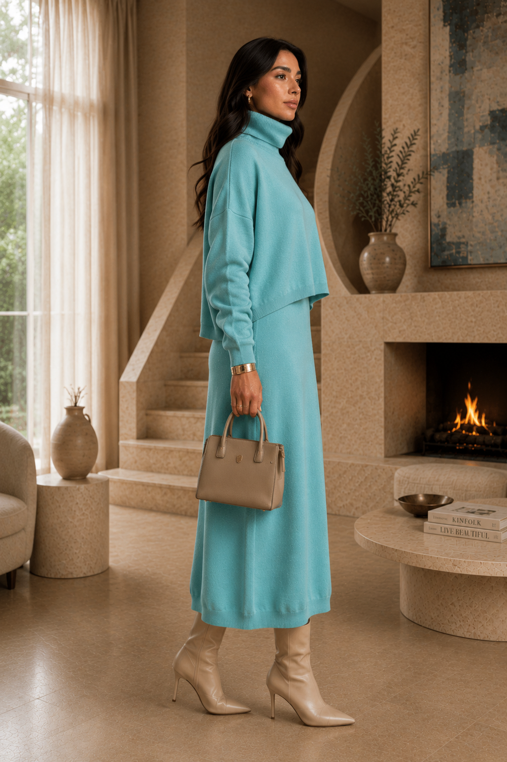 Winter Knit Dress Set