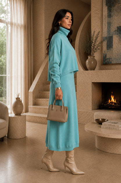 Winter Knit Dress Set