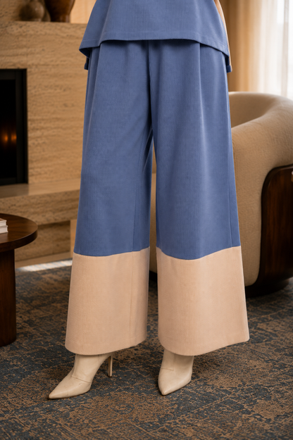 Blue/Beige Pants