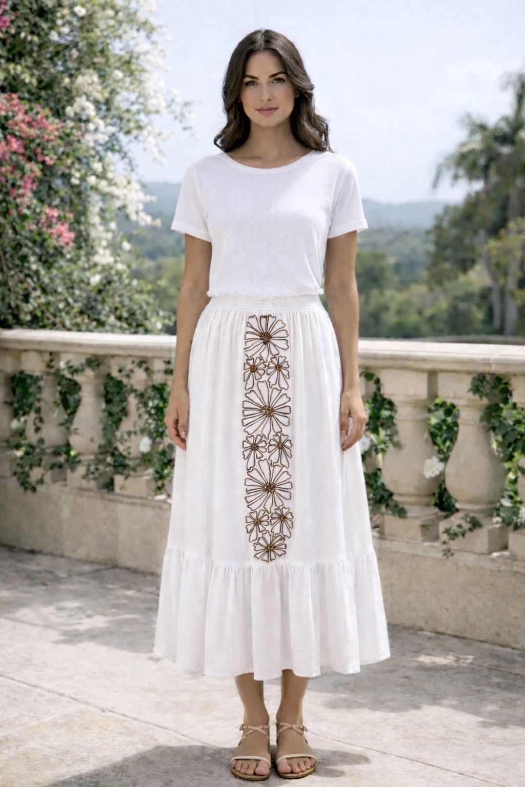 Cotton Bloom Skirt Dress