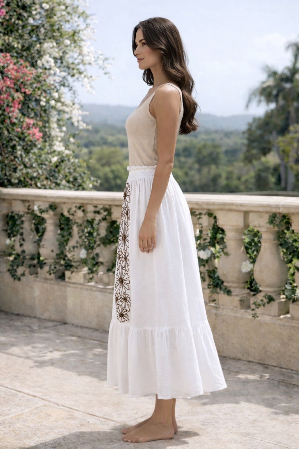 Cotton Bloom Skirt Dress