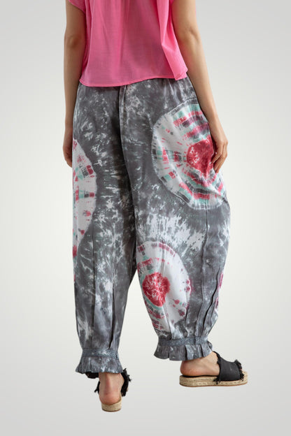 Tie dye Aladdin pants