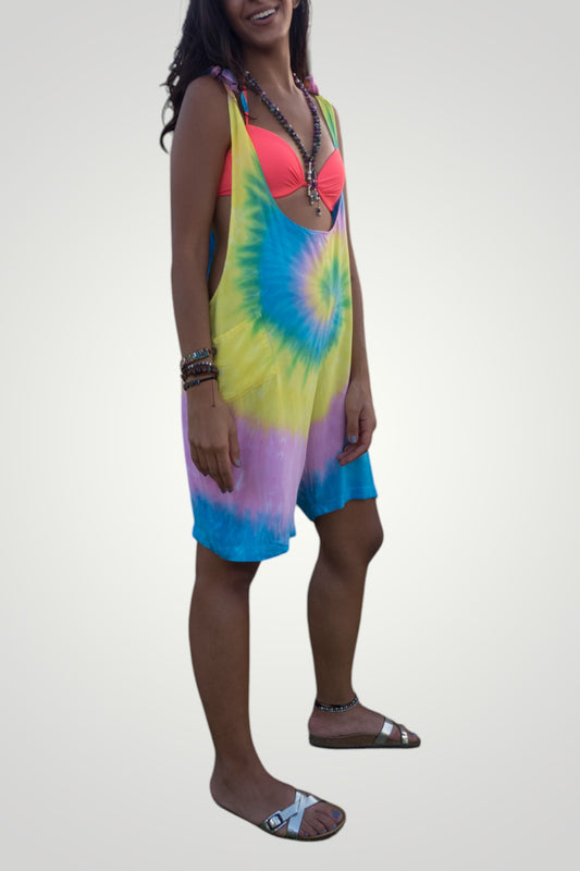 Tie Dye Beach Romper