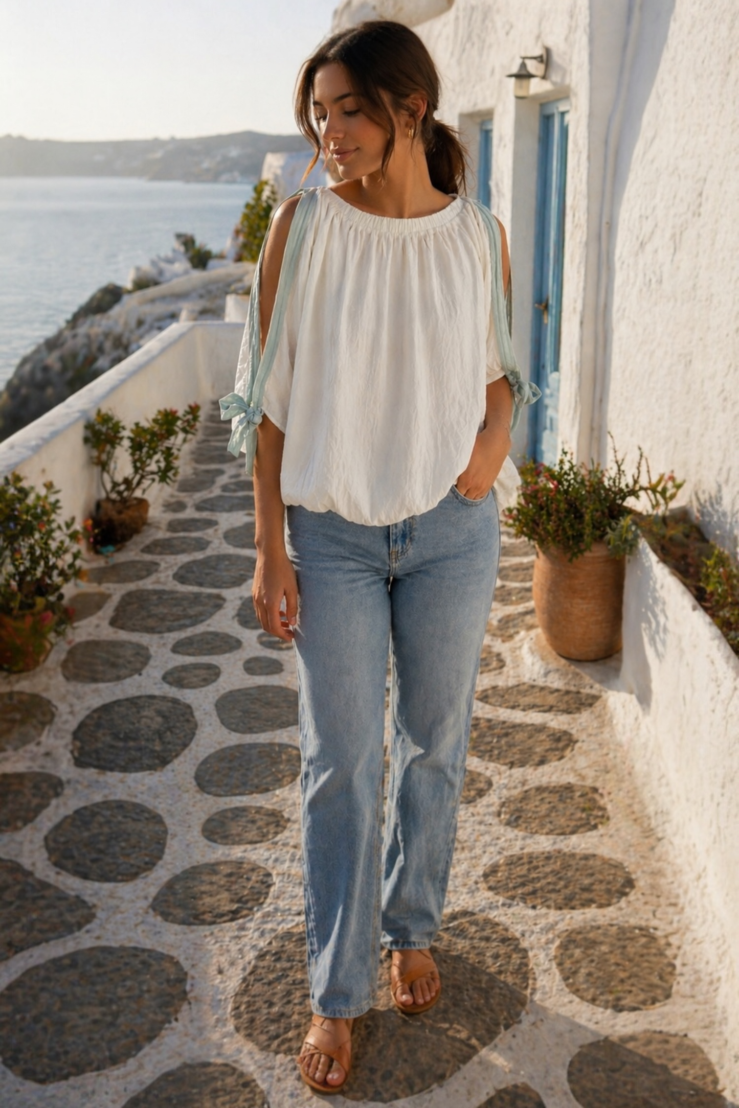 Coastal Breeze Tie Top