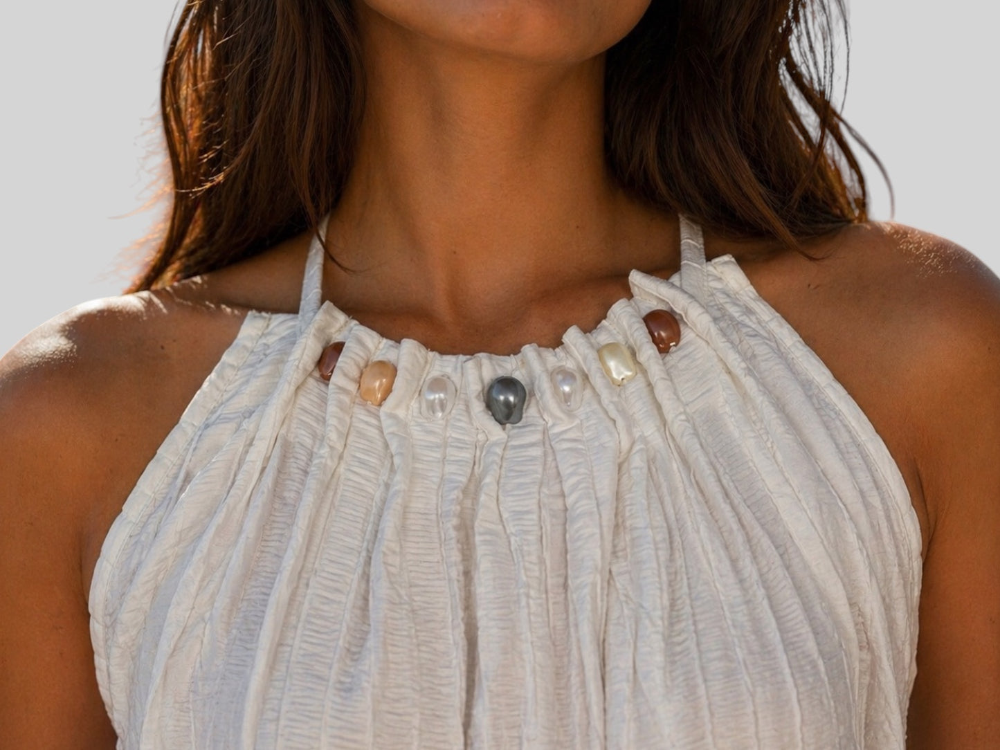 Pearl Glow Halter Top