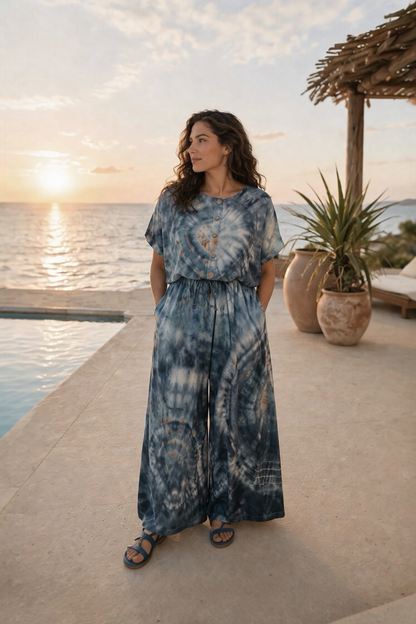 Ocean Flow Tie-Dye Jumpsuit