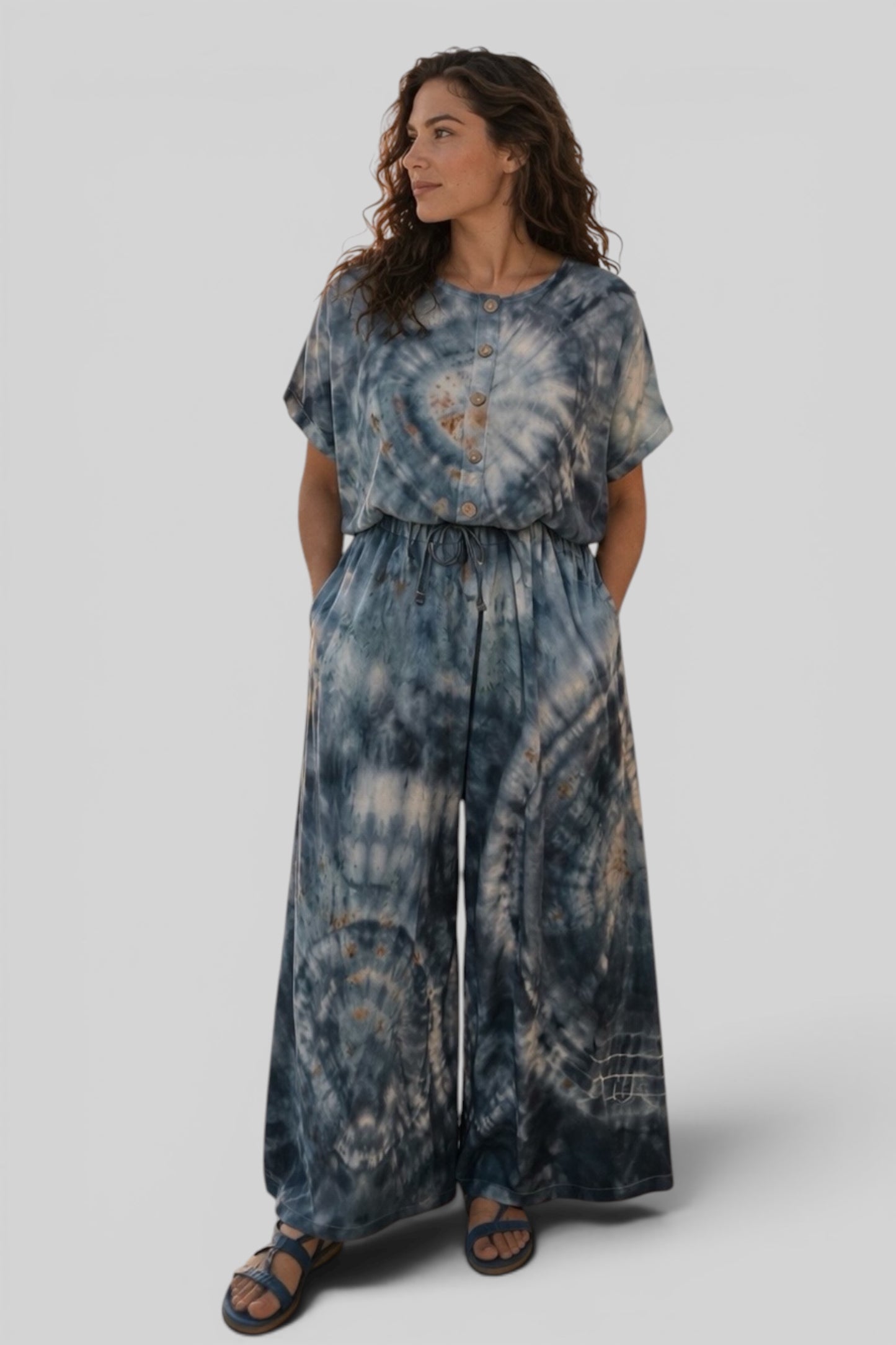 Ocean Flow Tie-Dye Jumpsuit