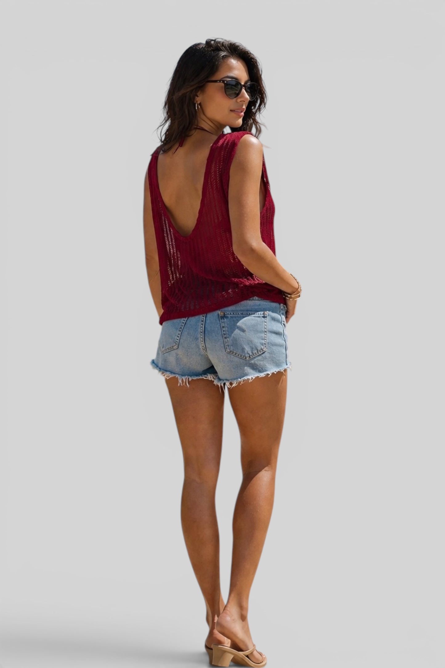 Sunset Breeze Net Top